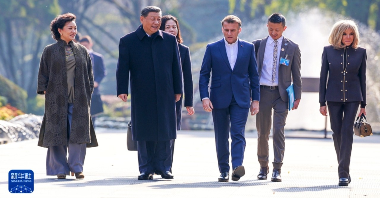 ছেংতুতে চীন-ফ্রান্স প্রেসিডেন্টদের সৌহার্দ্যপূর্ণ বৈঠক